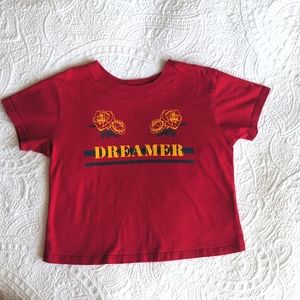 Tiny Whales Cotton Graphic Cropped T-Shirt
